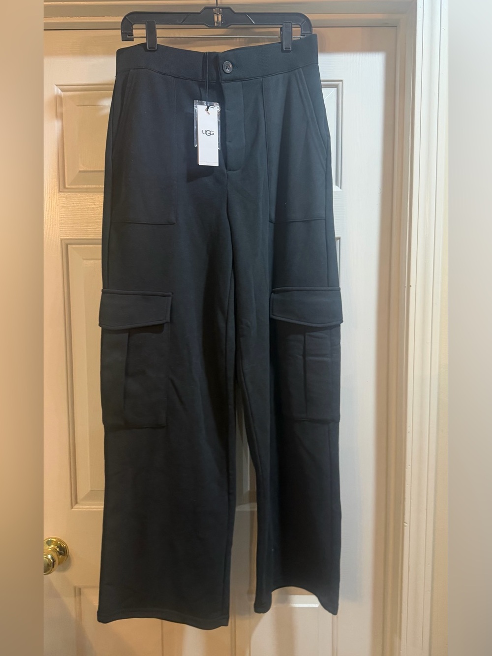 UGG Men's Black Cargo Pants with Utility Pockets